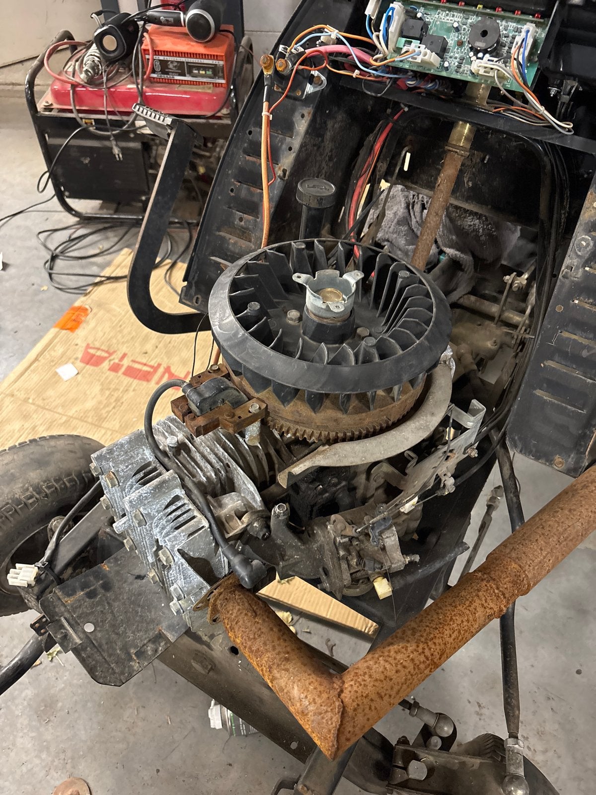 Motorblok met achteras en CDI - Zonder startmotor, Ophalen, Gebruikt