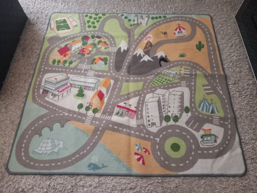 Speelgoed speelkleed vloerkleed 130x133cm, Kinderen en Baby's, Ophalen of Verzenden, Zo goed als nieuw