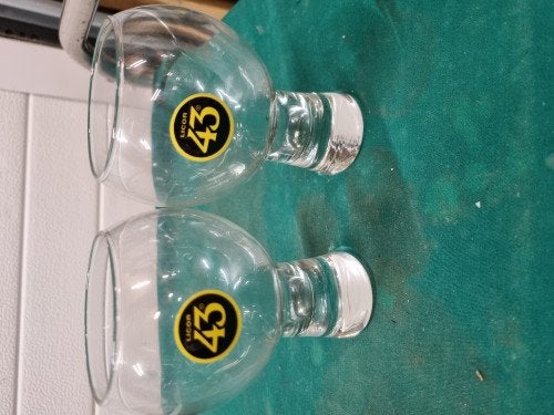 glazen likeur 43 twee stuks, Ophalen of Verzenden, 'T Olde Gre-j, Info@toldegrej.nl, Endepoelstraat 20f Didam
