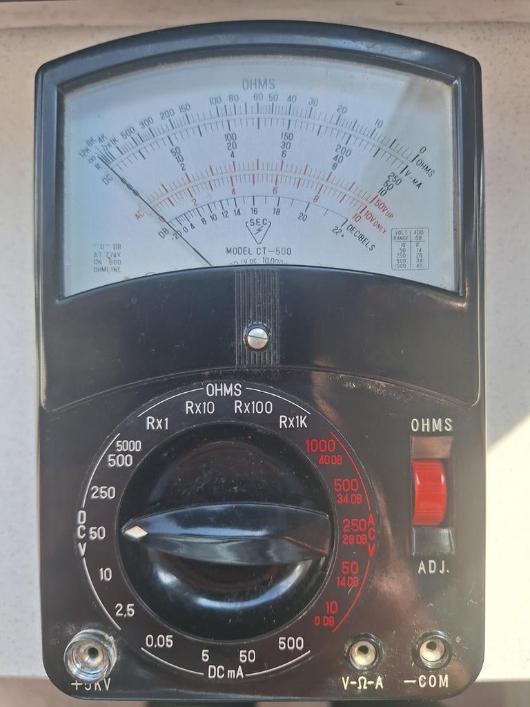 Analoge multimeter CT-500 vintage, Ophalen of Verzenden, Zo goed als nieuw, Multimeter