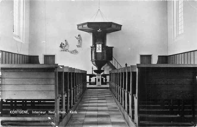 301-377-013 Kortgene Kerk, Verzamelen, Verzenden, Voor 1920, Zeeland