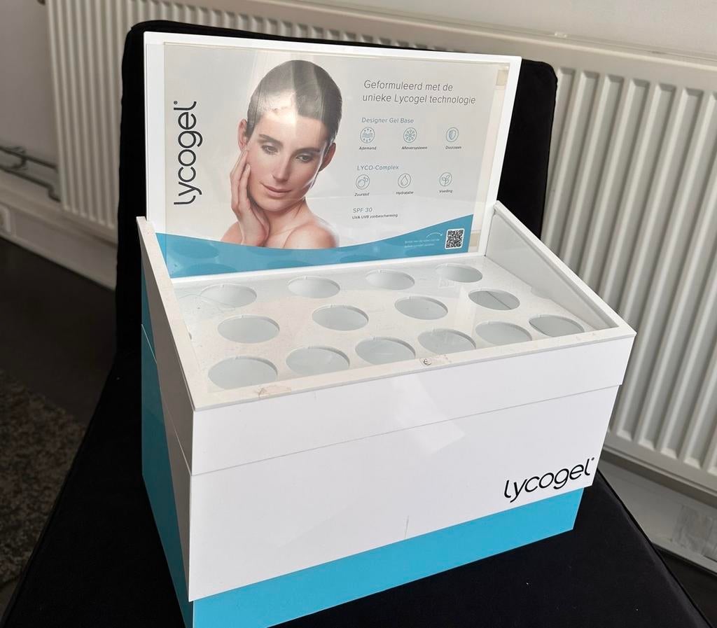Lycogel Display voor camouflage en breathable tinten, Ophalen, Gehele gezicht, Wit, Zo goed als nieuw