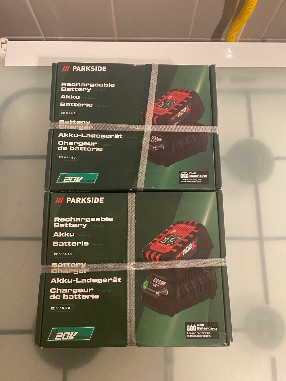 Parkside accu’s, Nieuw