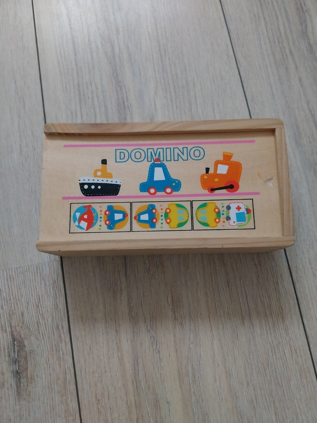 Houten Domino Spel met Voertuigen voor Kinderen, Kinderen en Baby's, Ophalen of Verzenden