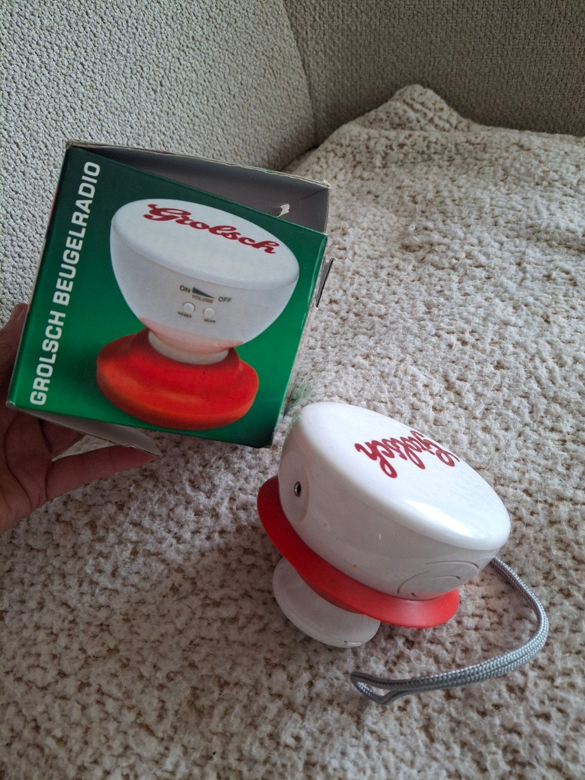 Grolsch Beugelradio - Nieuw in doos, Ophalen of Verzenden, Nieuw, Radio