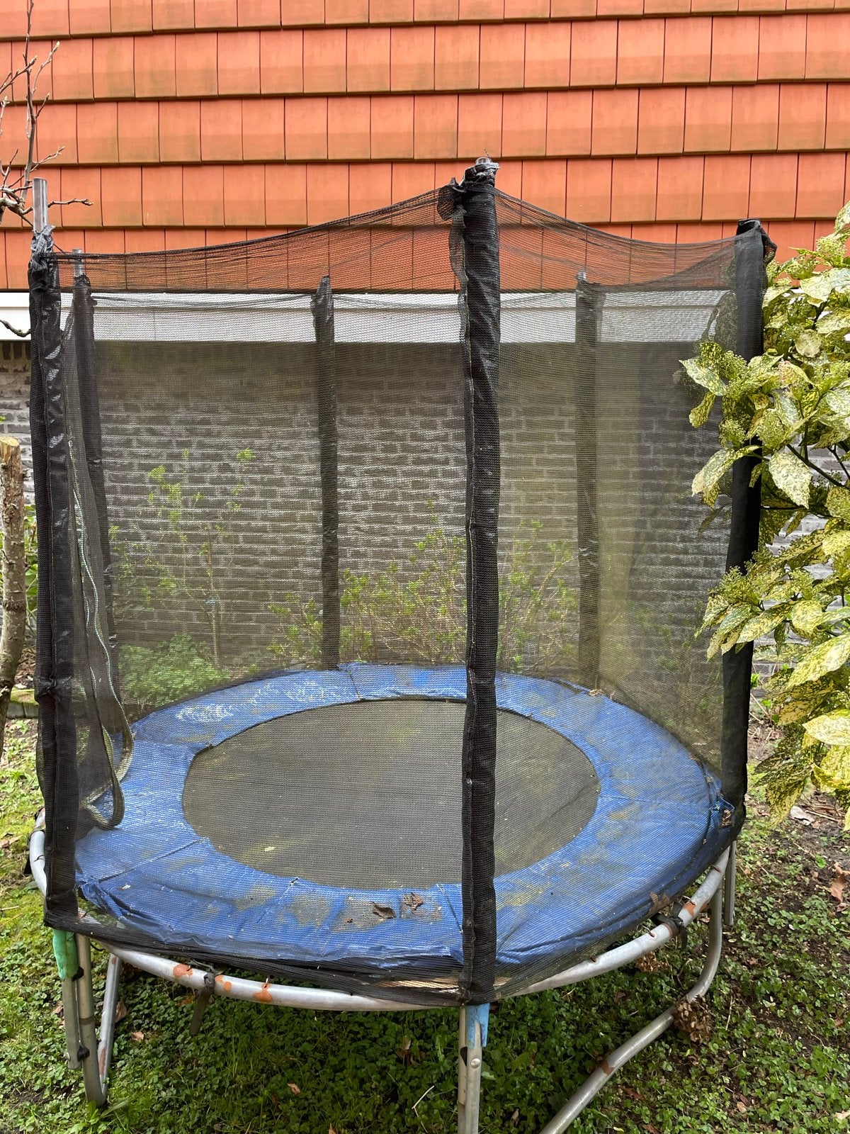 Trampoline met veiligheidsnet - Gebruikt, Ophalen, Gebruikt
