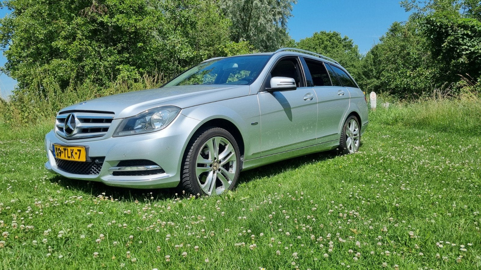 Mercedes-Benz C-Klasse C180 Benzine Estate Aut7 2012 Grijs, Automaat, Euro 5, Zwart, 1796 cc