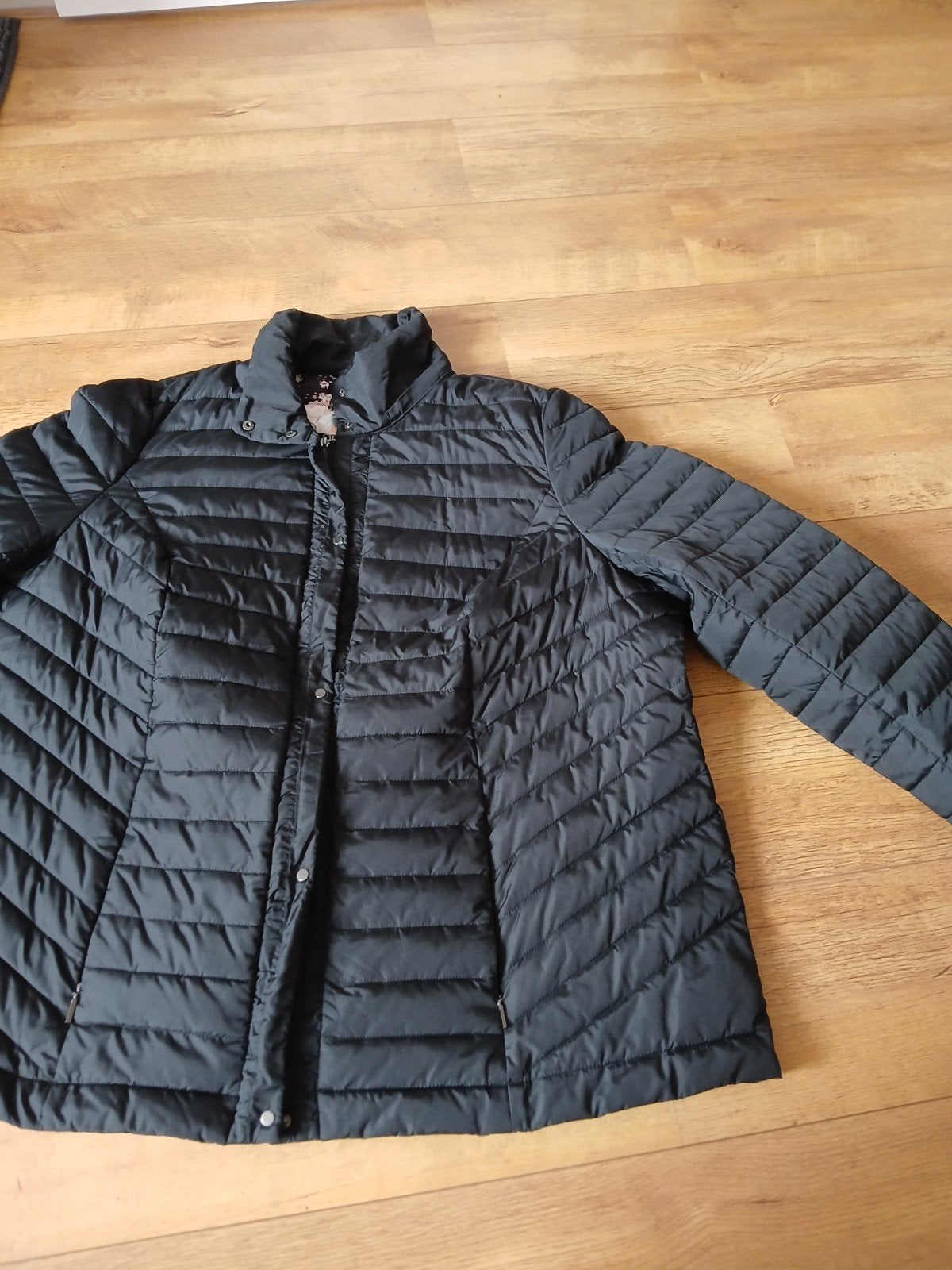 Zwarte winterjas Ulla Popken maat 54/56, Kleding | Dames, Jassen | Winter, Ophalen of Verzenden, Zo goed als nieuw, Maat 46/48 (XL) of groter