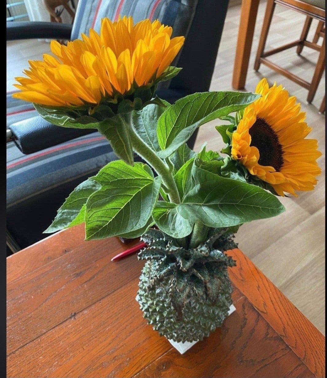 Een heel mooi vaas/potje in de vorm van een ananas., Ophalen of Verzenden, Zo goed als nieuw, Overige kleuren