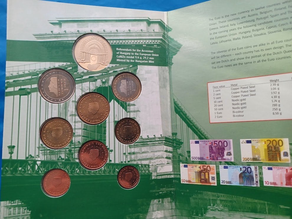 Nederland-Hongarije informatieset - 2003 BU, Ophalen of Verzenden, Koningin Beatrix, Euro's, Setje