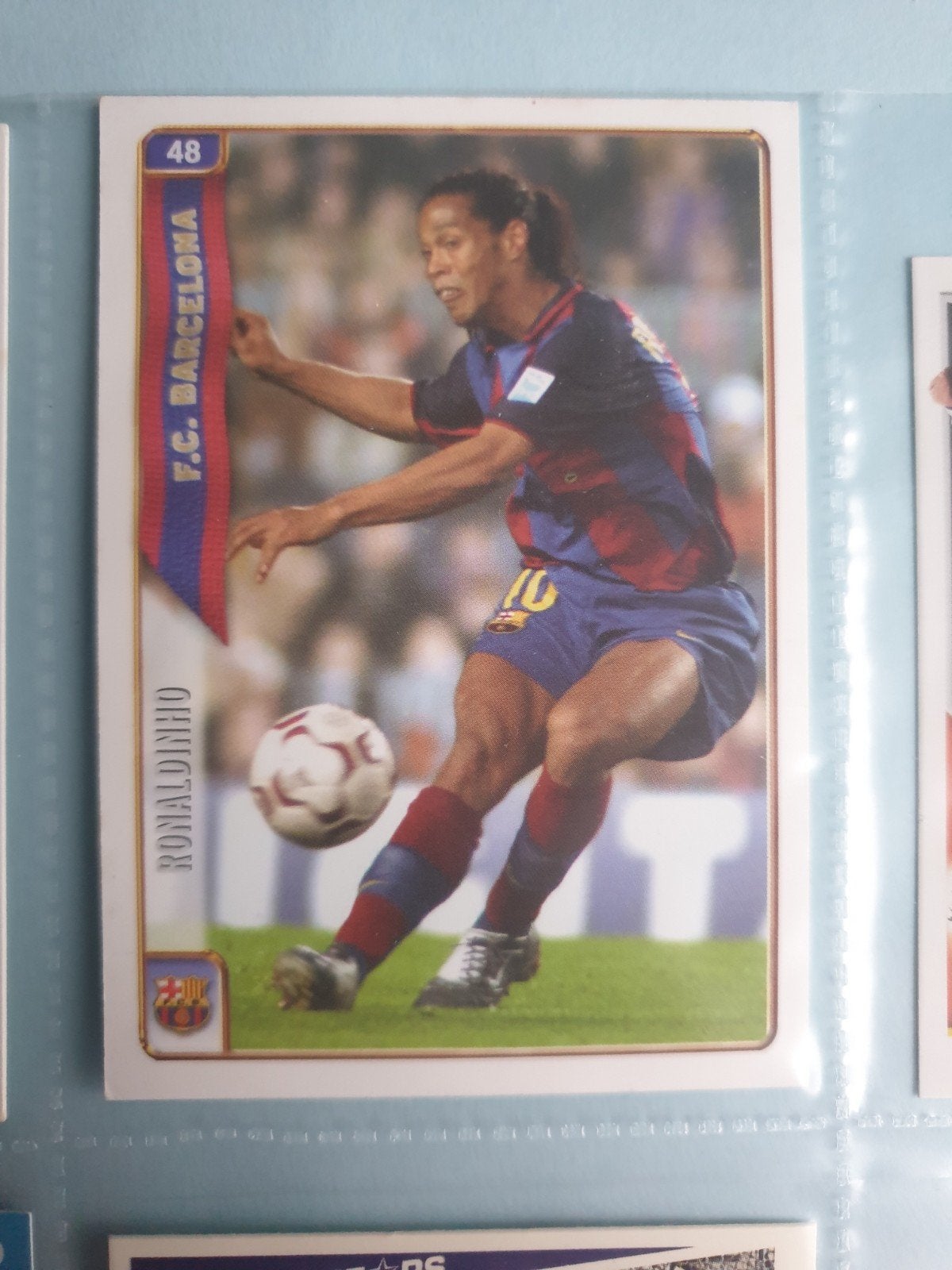 Mundicromo La Liga card Panini like Ronaldinho Barcelona, Ophalen, Buitenlandse clubs, Poster, Plaatje of Sticker