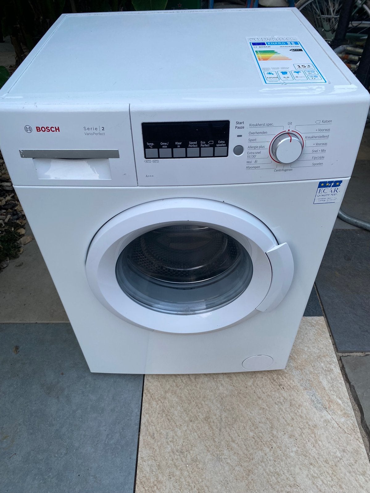 goed werkende wasmachine Bosch a++ gratis bezorgd., Ophalen, Zo goed als nieuw, 1200 tot 1600 toeren, 85 tot 90 cm
