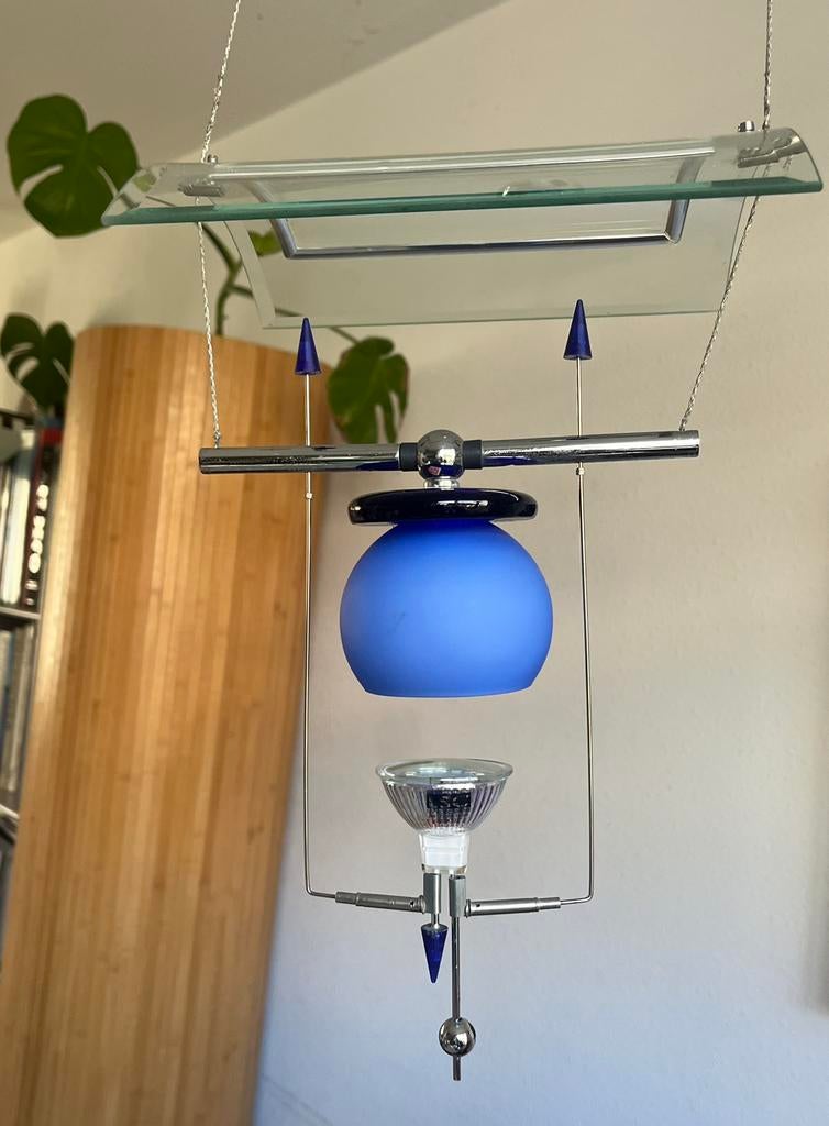 Postmoderne hanglamp, Italiaans design, Huis en Inrichting, Ophalen of Verzenden, Zo goed als nieuw