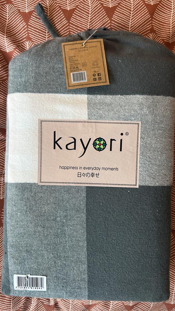Kayori Magome Dekbedovertrek Blauw 240/200, Ophalen of Verzenden, Nieuw
