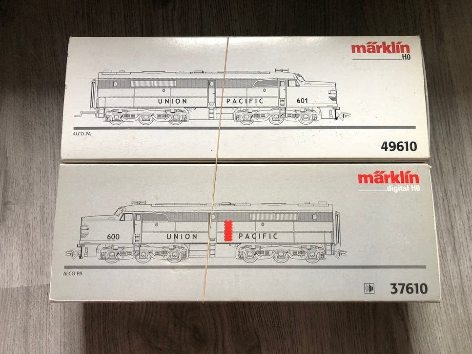 Marklin 37610 & 49610, Union Pacific, 600&601, Wisselstroom, Locomotief, Ophalen of Verzenden, Zo goed als nieuw