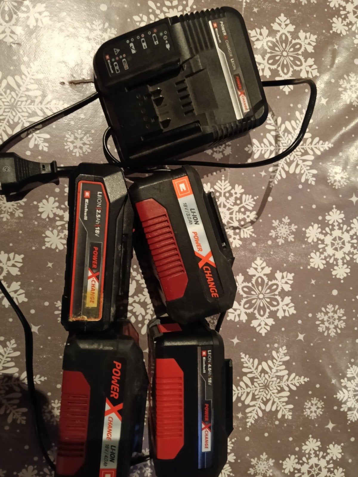 Einhell Power X-Change Accu's en Oplader Set, Ophalen, Gebruikt