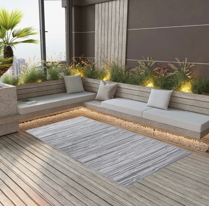 Nieuw tuinkleed balkon terras kleed 190x290 cm of rond jute, 100 tot 150 cm, Nieuw, Ophalen of Verzenden, 150 tot 200 cm