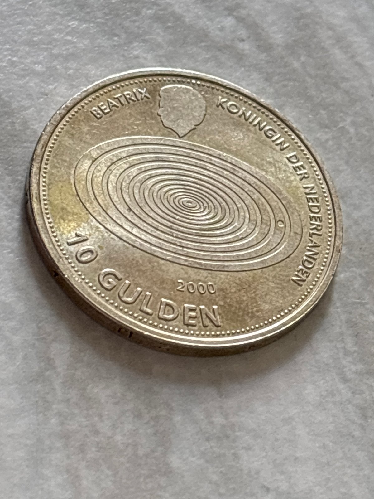 Zeldzame 10 Gulden munt Koningin Beatrix 1999/2000, Postzegels en Munten, Munten | Nederland, Ophalen of Verzenden, Koningin Beatrix