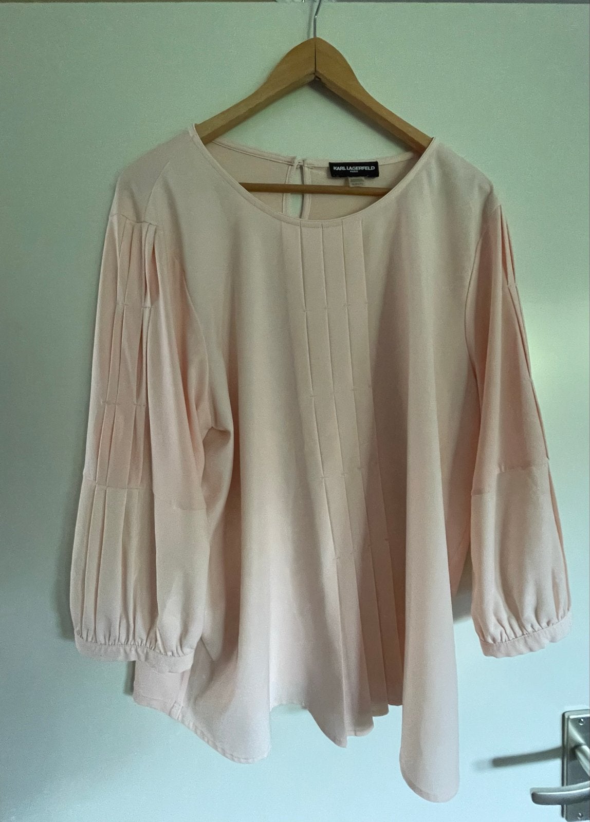Karl Lagerfeld Blouse - Roze - Maat XL, Kleding | Dames, Ophalen of Verzenden, Zo goed als nieuw, Maat 46/48 (XL) of groter, Roze
