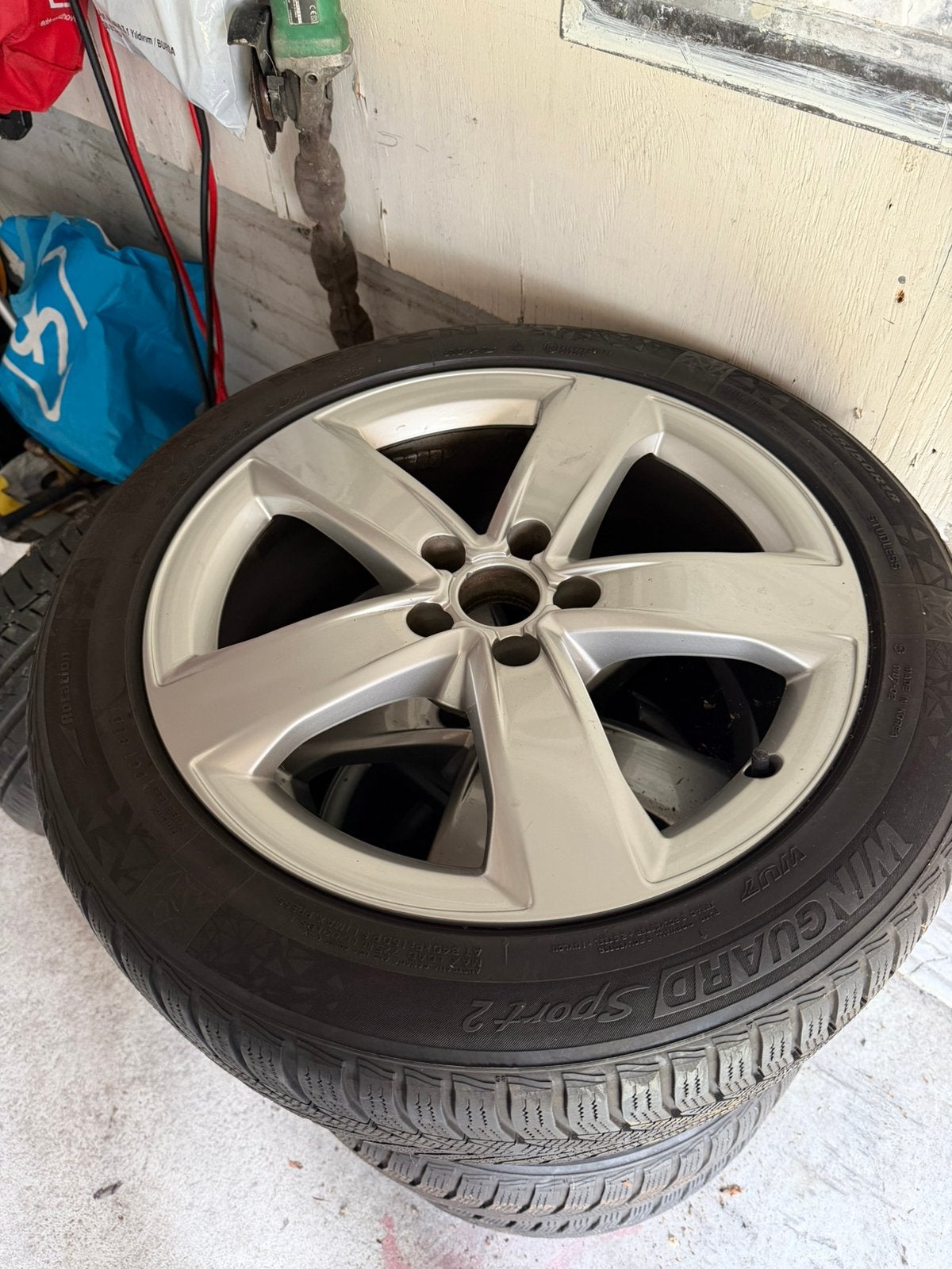 18 inch winterwielen origineel Audi A6 S6 4G C7 S-Line, Auto diversen, Auto-accessoires, Ophalen of Verzenden