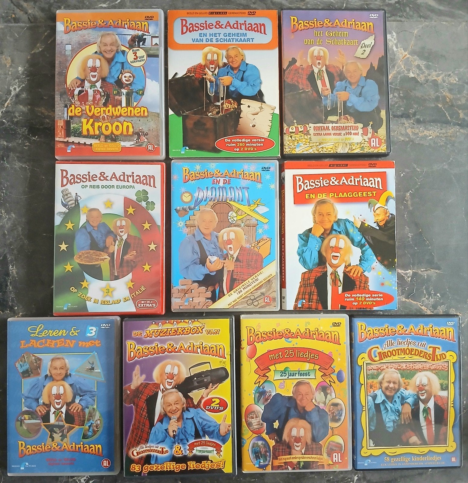 bassie & adriaan dvds ( zie prijs & titels in beschrijving), Ophalen of Verzenden