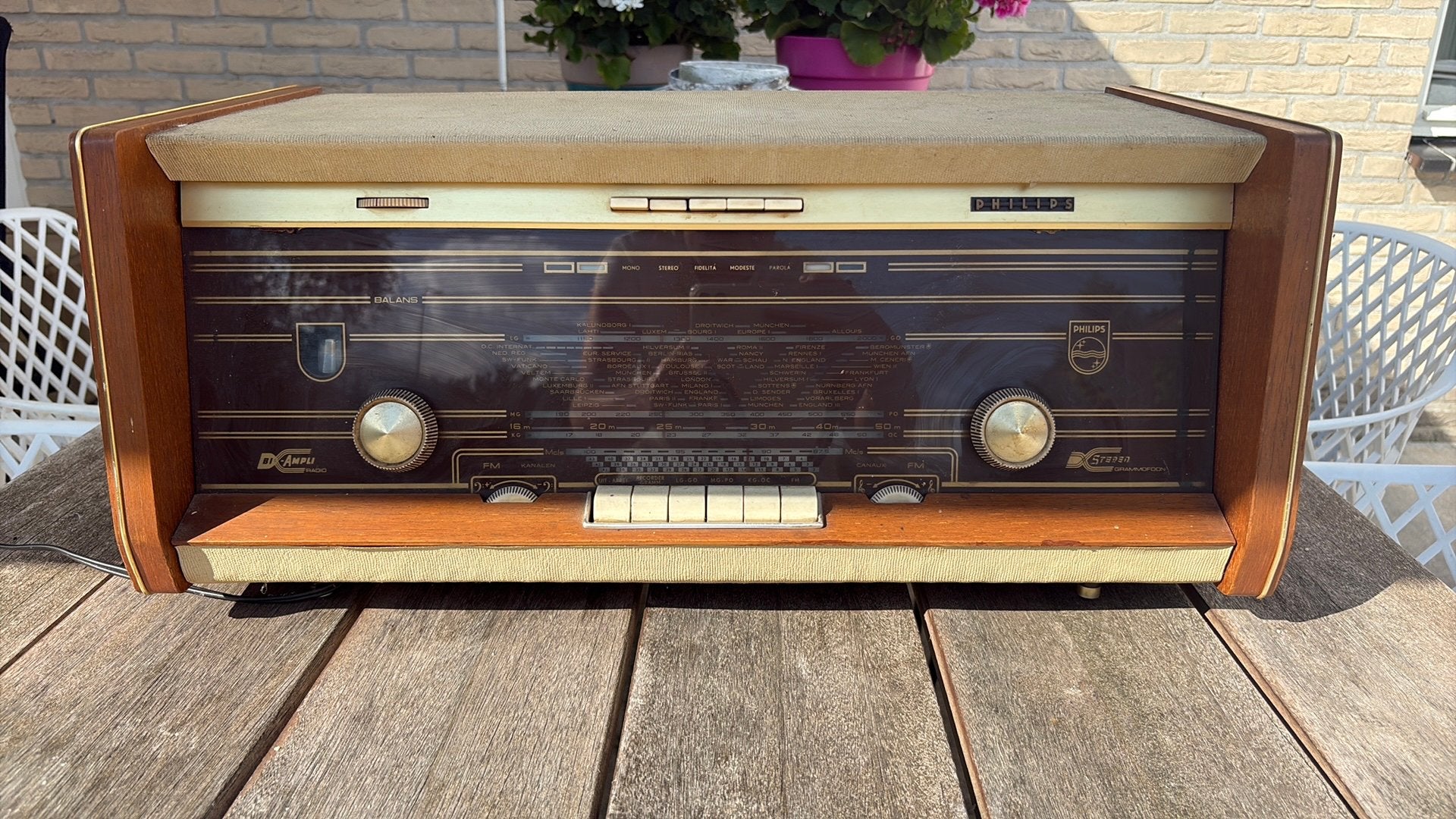 Vintage Philips Radio - Klassieke Buizenradio, Ophalen, Gebruikt, Radio