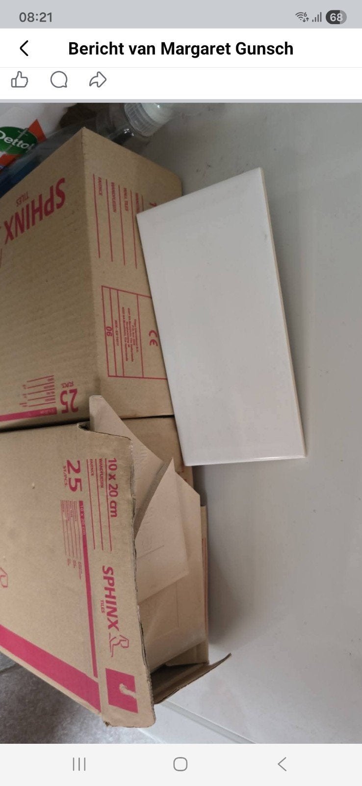 Gratis witte metro tegels, Ophalen, Minder dan 20 cm, Minder dan 5 m², Wandtegels