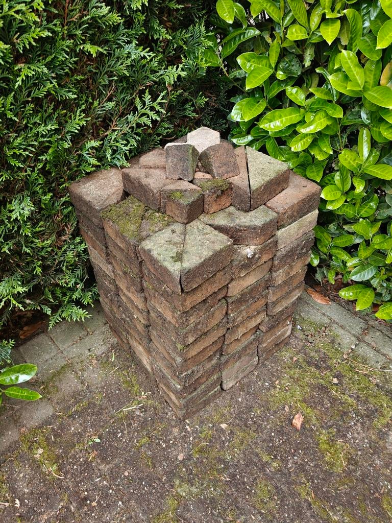 Klinkers 14x14 cm, ongeveer 80 stuks, Ophalen, Gebruikt, Klinkers, Minder dan 5 m²