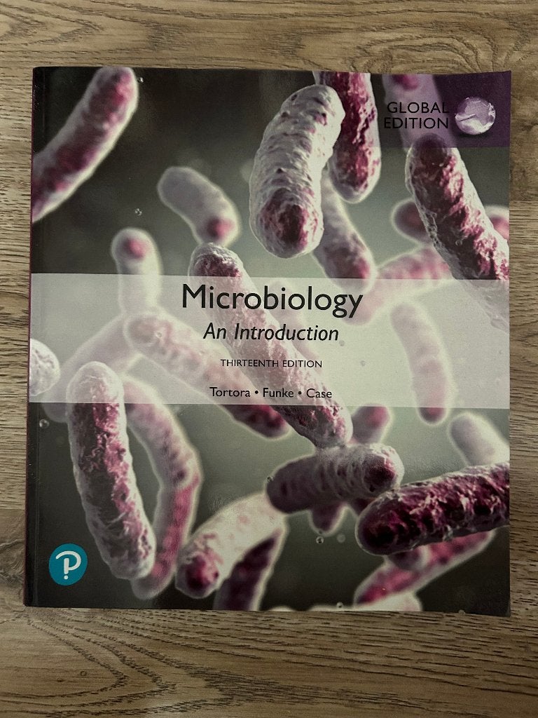 Microbiology An Introduction (13th edition), Boeken, Pearson, Zo goed als nieuw, Beta, HBO