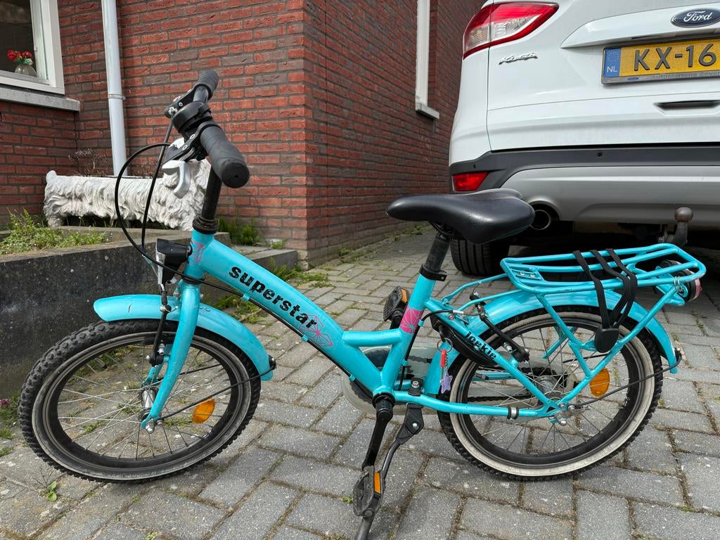 Loekie Superstar kinderfiets 18 inch, Fietsen en Brommers, Fietsen | Kinderfietsjes, Ophalen, Gebruikt, 16 tot 20 inch