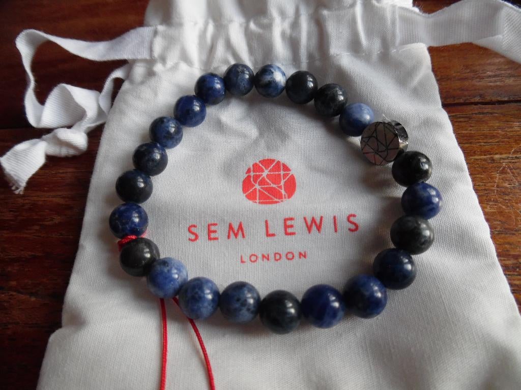 Sem Lewis armband blauw nieuw, Ophalen of Verzenden, Nieuw, Blauw, Met bedels of kralen