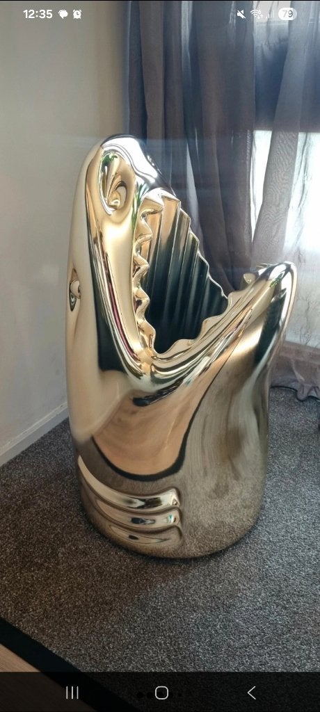 Qeeboo Killer paraplubak gold metal edition, Ophalen, Zo goed als nieuw, Overige materialen