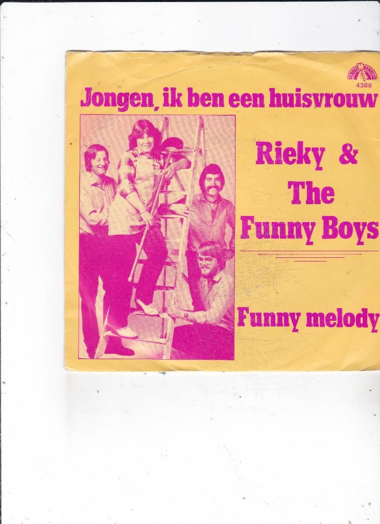 Single Rieky & The Funny Boys - Jongen ik ben een huisvrouw, Ophalen of Verzenden, Gebruikt, Nederlandstalig