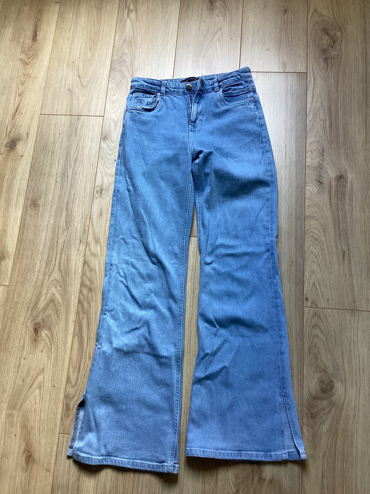 Blauwe broek met wijde pijp, Blauw, Frankie en liberty, Ophalen of Verzenden, Zo goed als nieuw