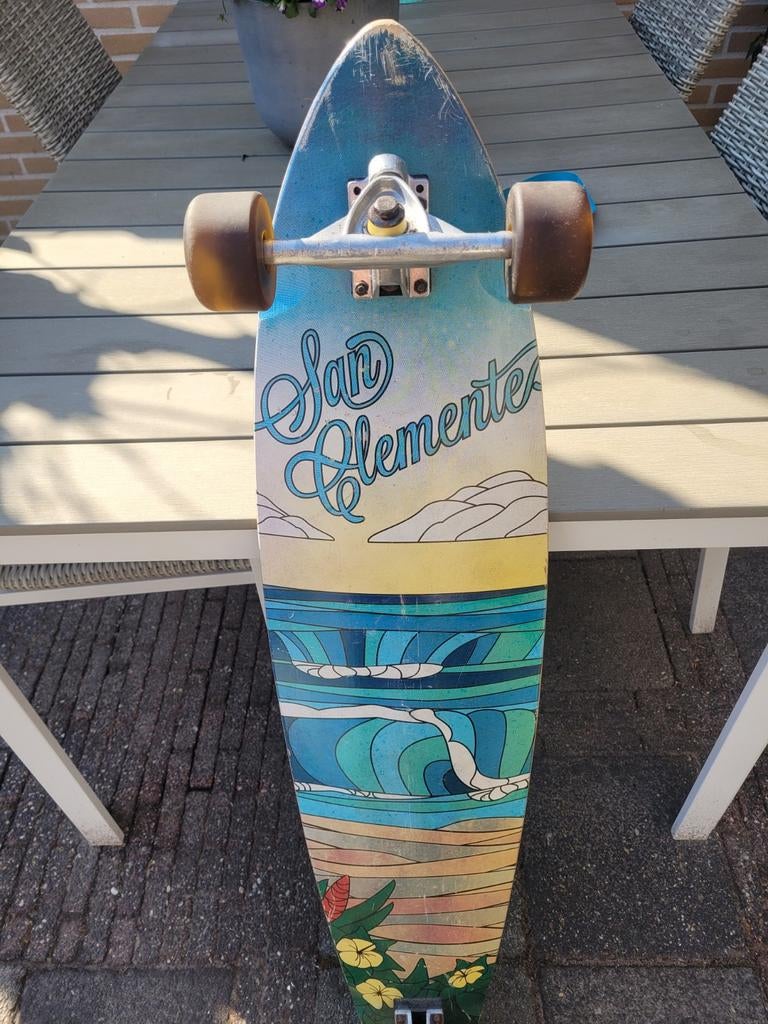 Skateboard/ longboard met mooie print, Ophalen