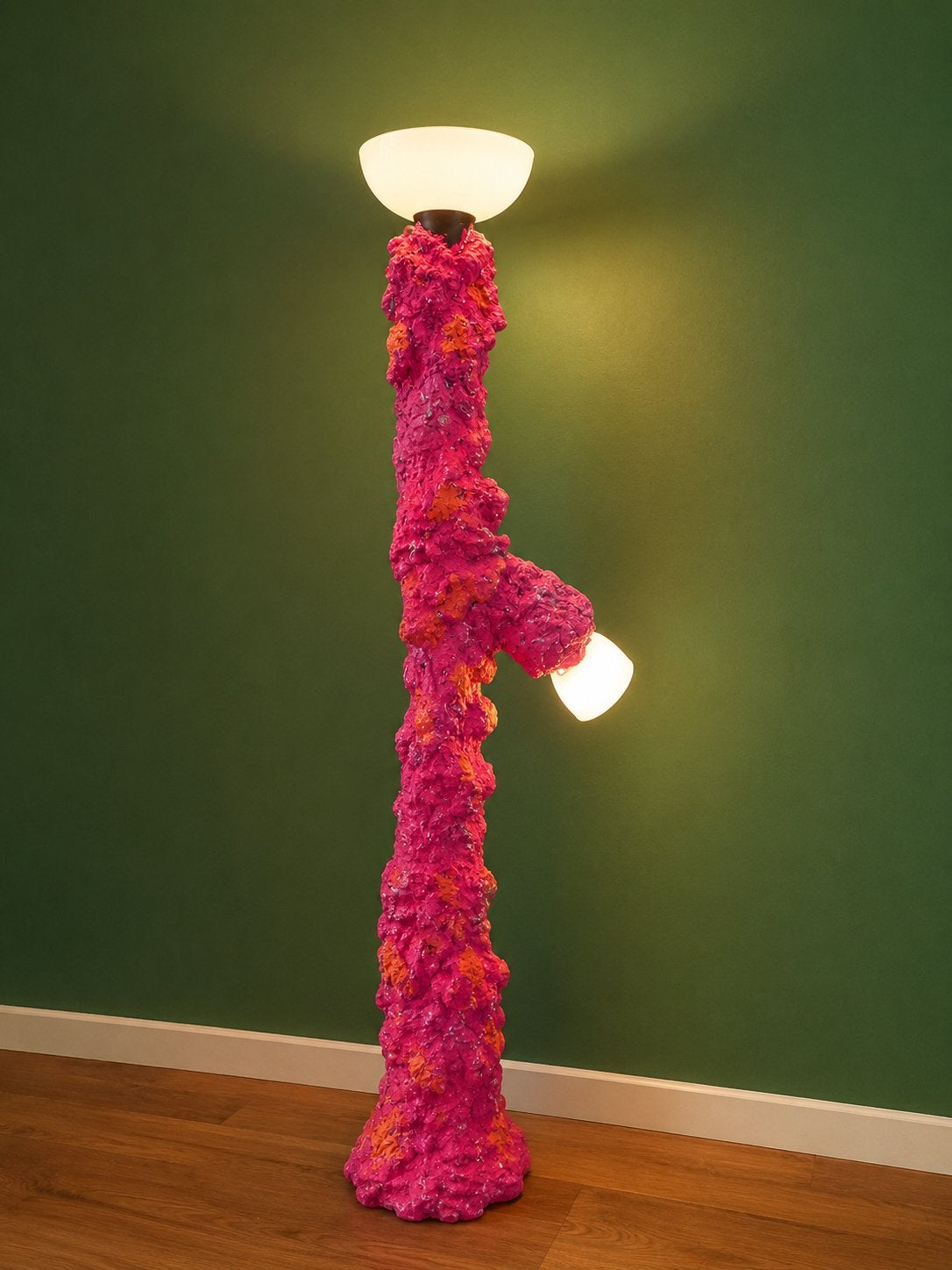 Unieke handgemaakte lamp - Lichtgewicht & opvallend, Ophalen, Kunststof, Nieuw, E27 (groot)