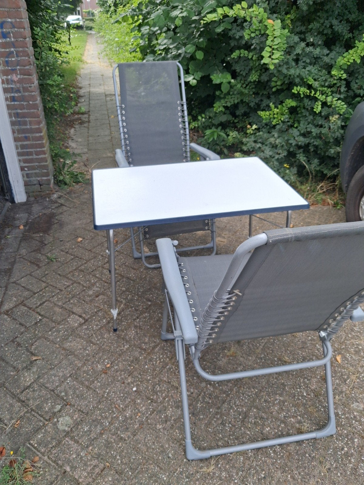 Tuin/campeer  stoelen, Ophalen, Gebruikt, Aluminium