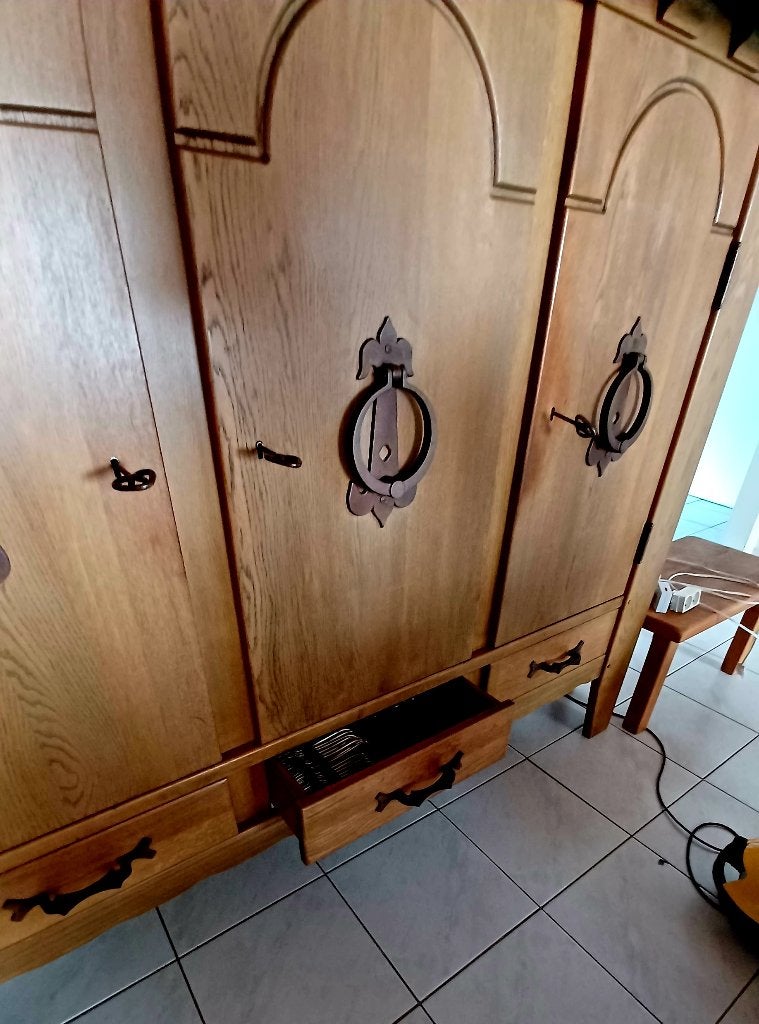 eiken kast, Ophalen of Verzenden