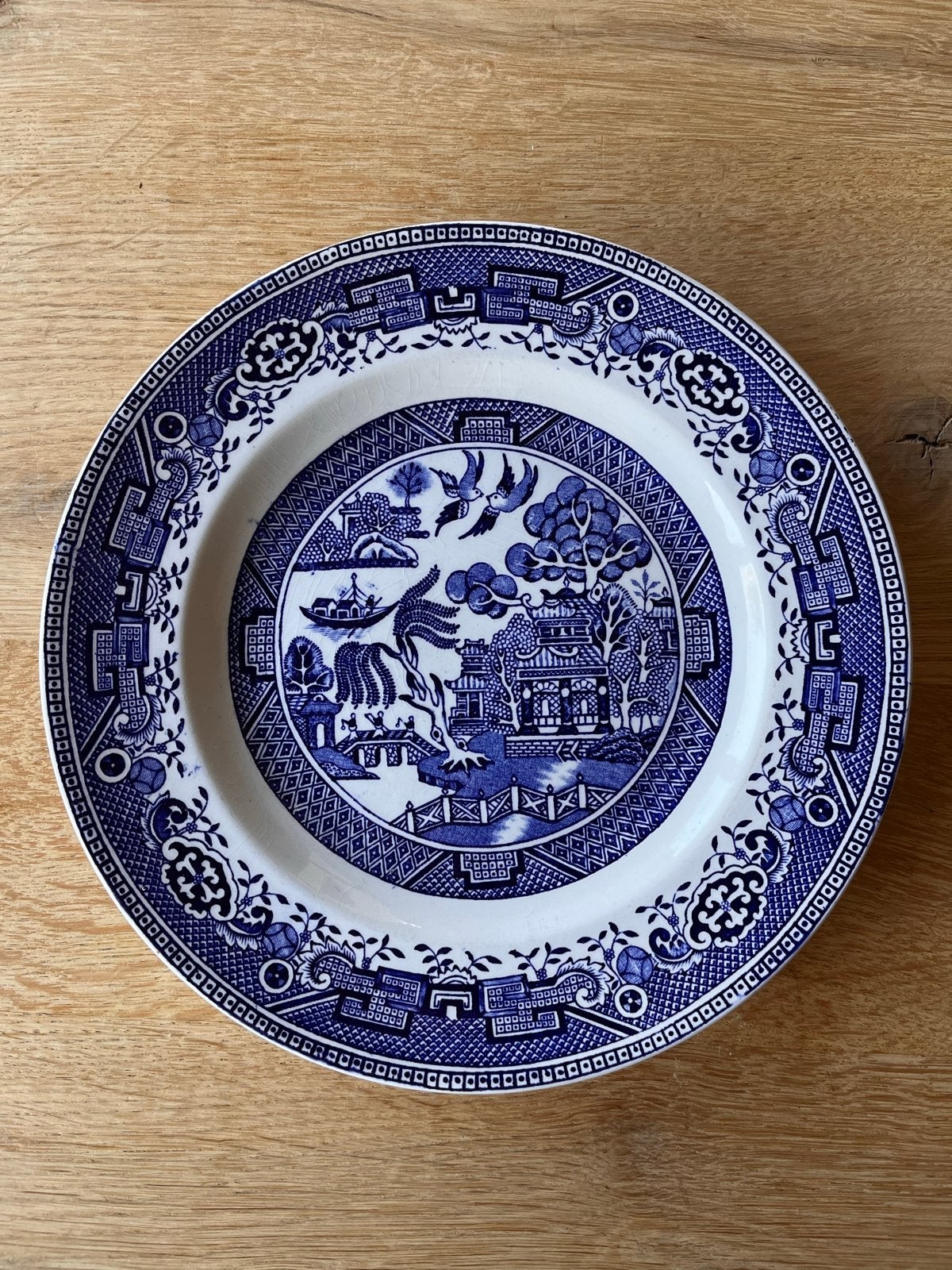 Washington Old Willow Bord - Blauw en Wit Porselein, Ophalen of Verzenden