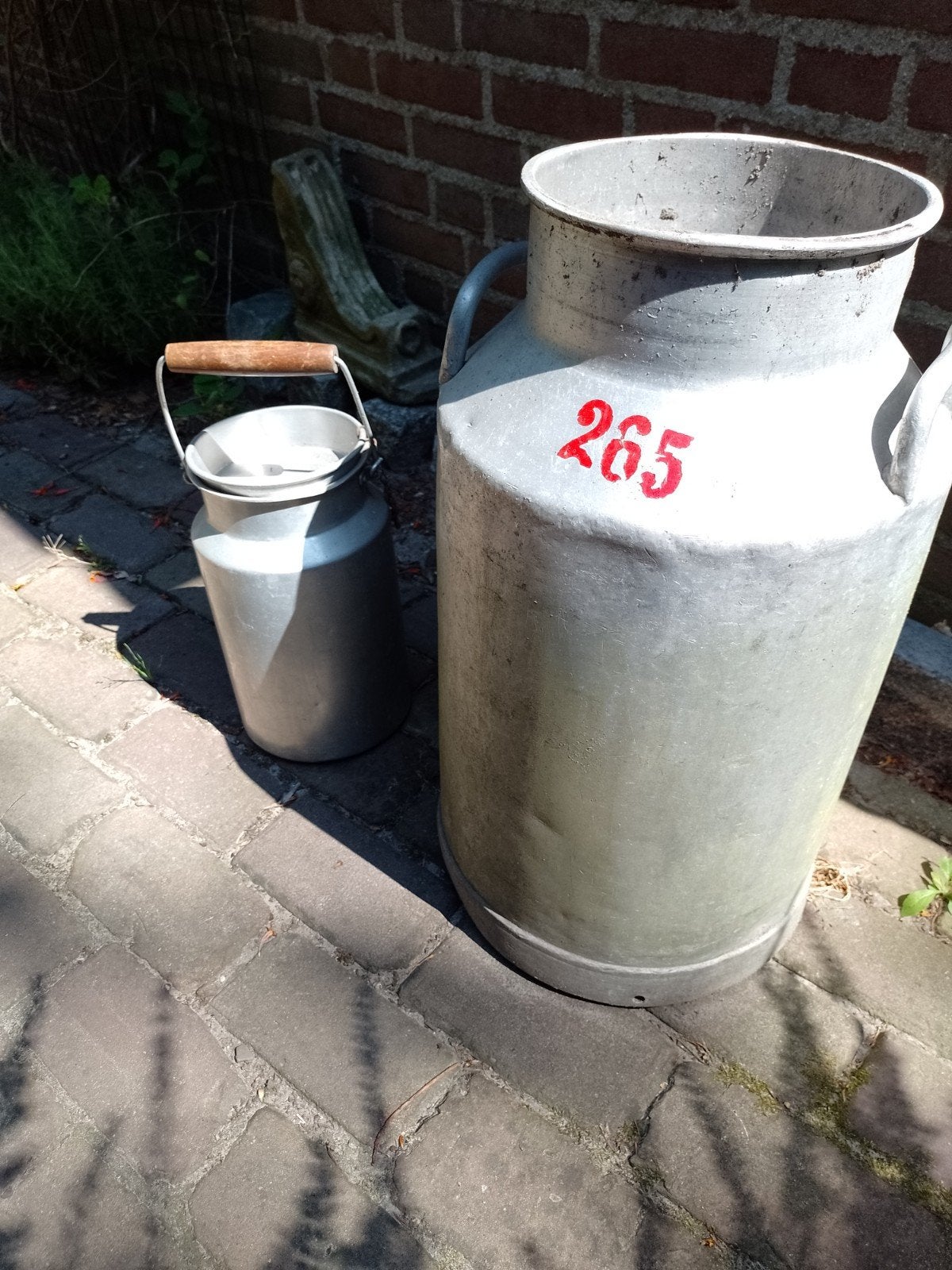 2 aluminium melkbussen melkkan, Ophalen of Verzenden