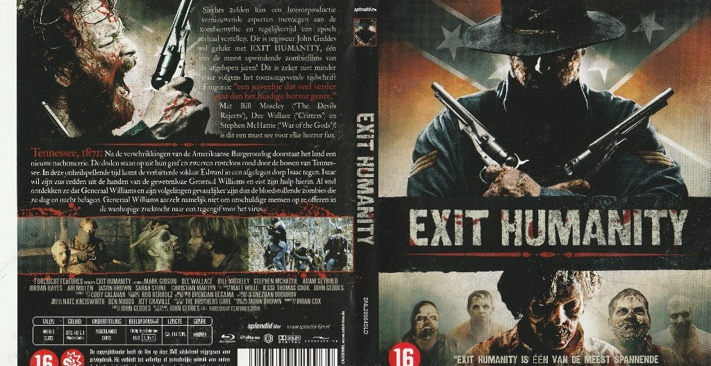Exit humanity blu ray ( ned. Ondert. ), Ophalen of Verzenden, Zo goed als nieuw, Actie
