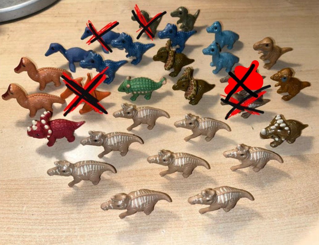 Kinder egg / ei Natoons dino's., Verzenden, Nieuw, Reptiel of Amfibie, Beeldje of Figuurtje