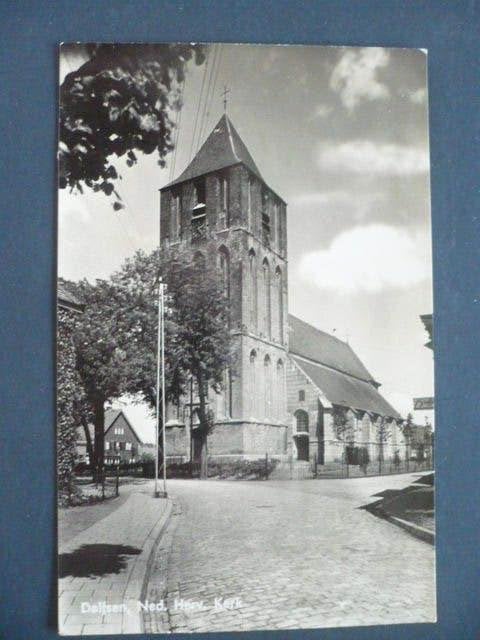dalfsen fotogl. ned. herv. kerk met trein blokstempel 1948, Verzenden, 1940 tot 1960, Gelopen, Overijssel