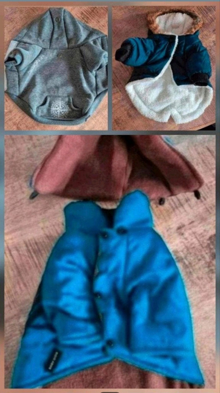 Set hondenjasjes en trui maat S 24 cm. Amper gedragen, Ophalen of Verzenden, Nieuw, Hondenjas