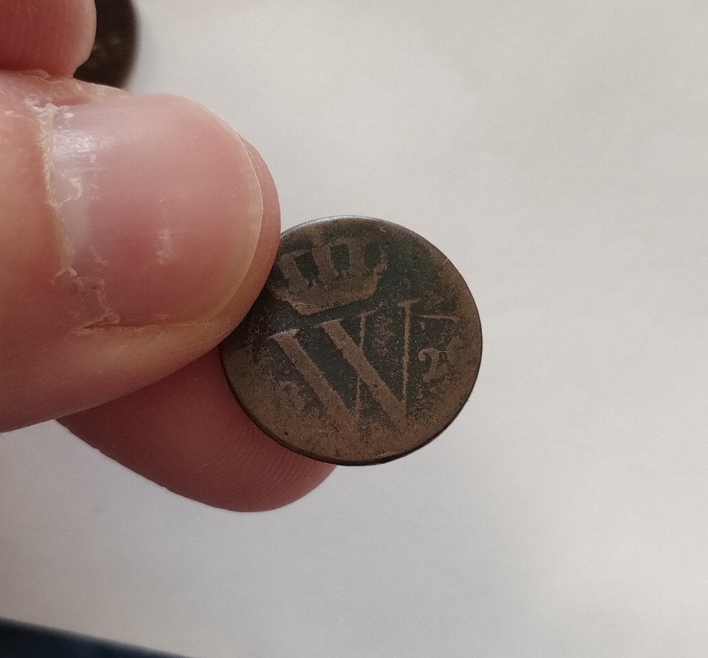 Schaarse halve (1/2) cent 1826 (B) Brussel - Willem I, Postzegels en Munten, Munten | Nederland, Verzenden, Koning Willem I, Overige waardes