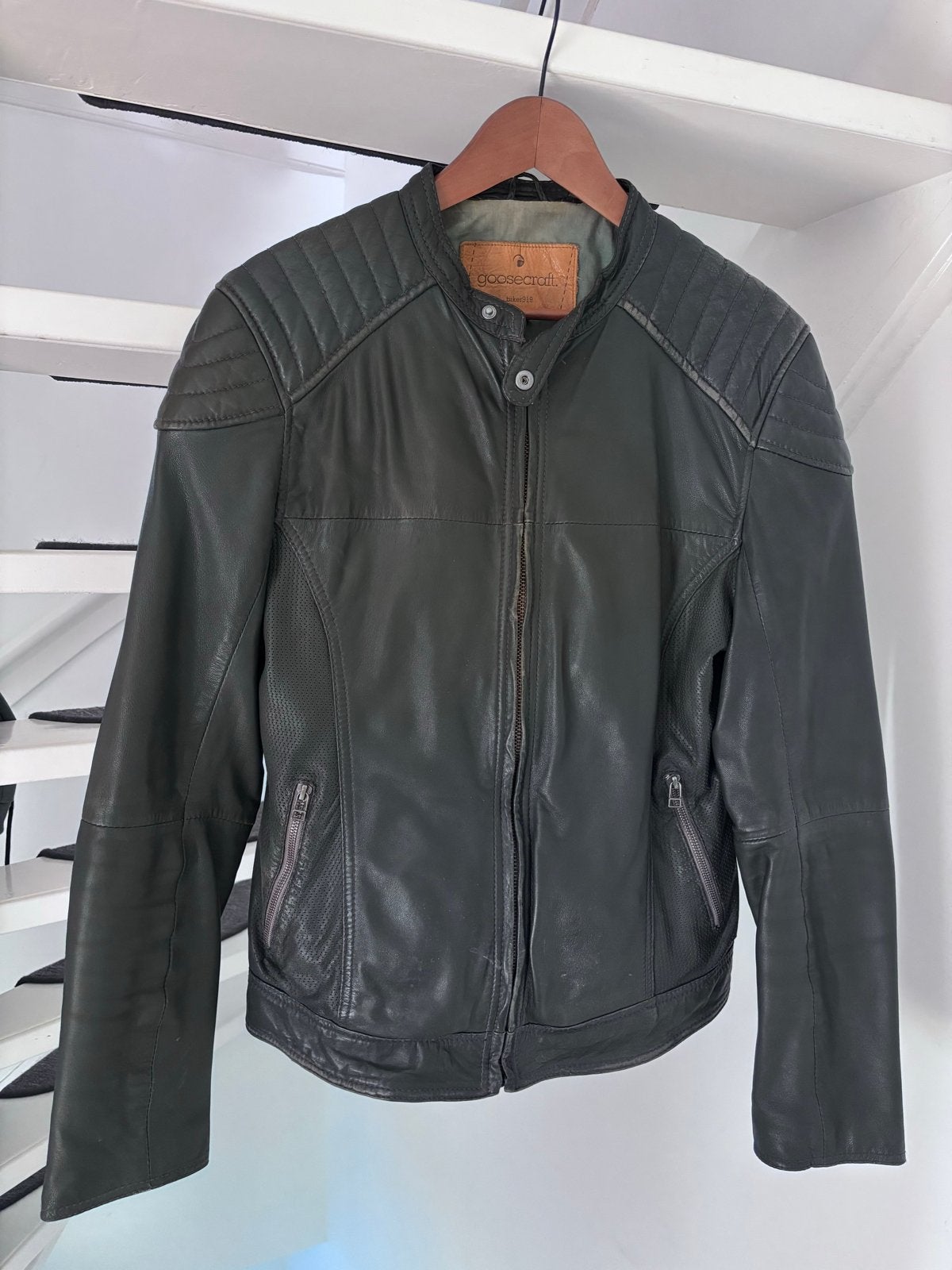 Goosecraft Biker919 Leren Jas Maat M, Ophalen of Verzenden, Gedragen, Maat 48/50 (M), Zwart