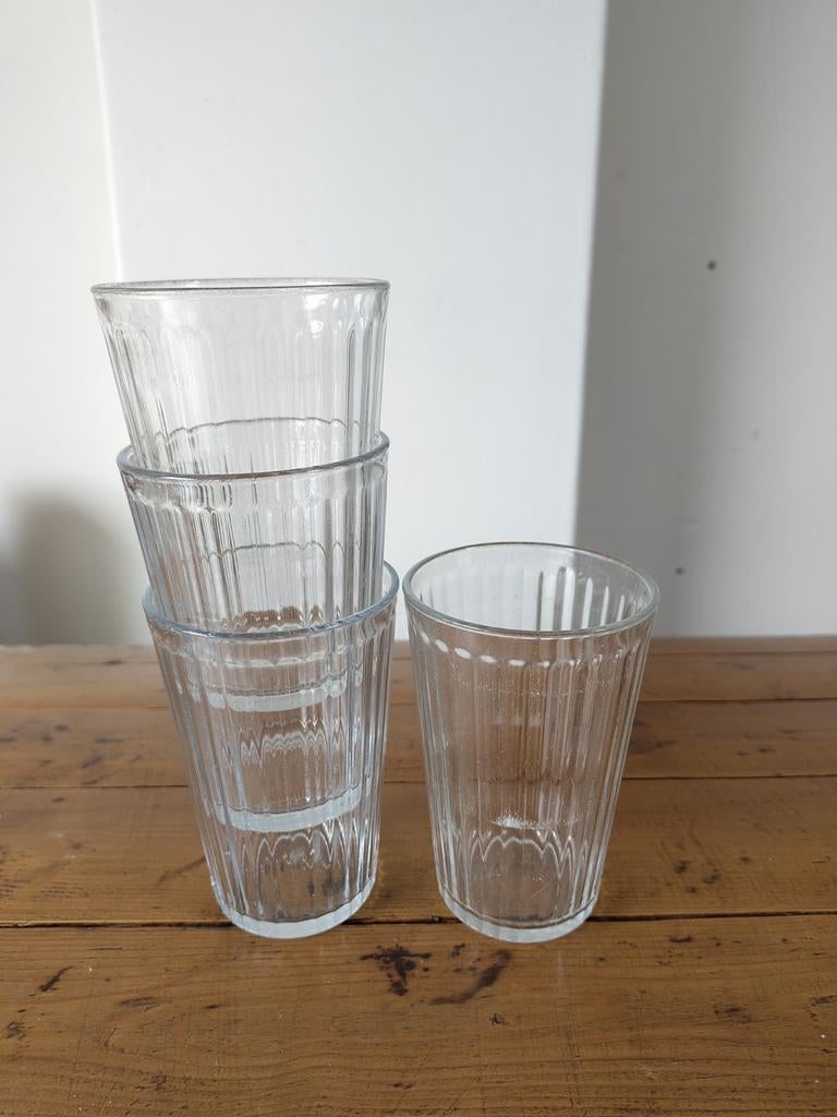 4x Ikea glazen, Ophalen, Glas, Overige stijlen, Glas of Glazen
