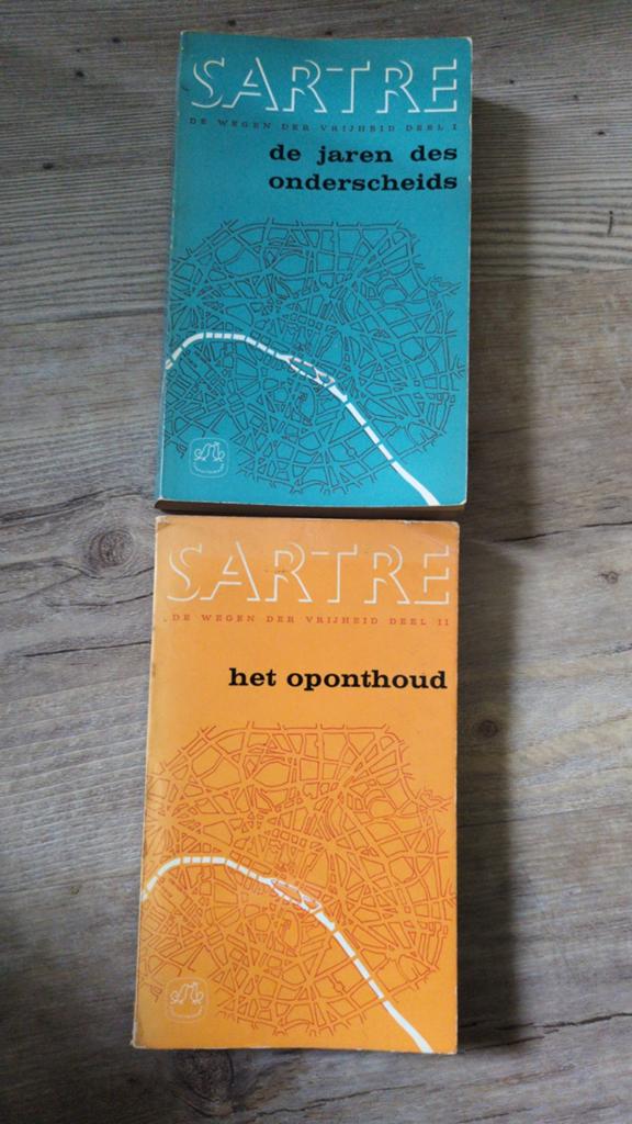 Sartre: De jaren des onderscheids + het oponthoud, Ophalen of Verzenden, Gelezen, Jean-Paul Sartre