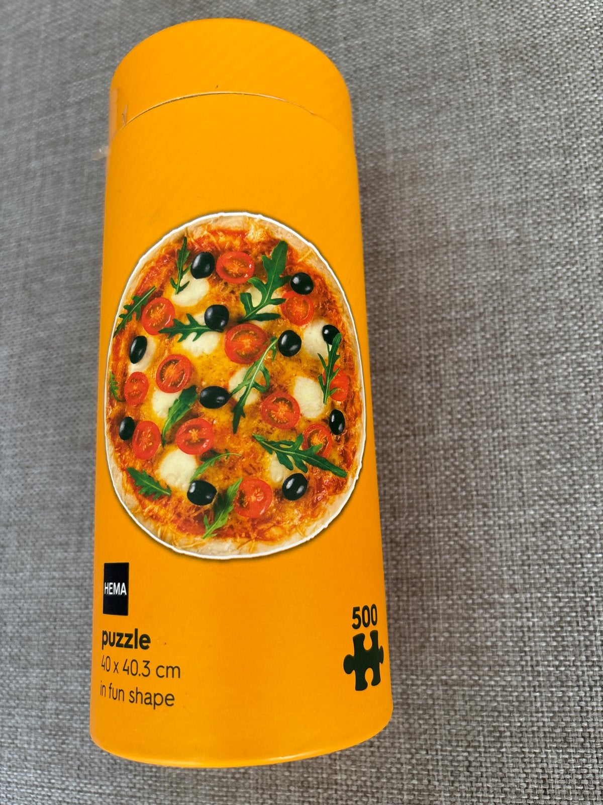 Hema Pizza Legpuzzel 500 Stukjes - Zo goed als nieuw, Hobby en Vrije tijd, Ophalen of Verzenden, 500 t/m 1500 stukjes, Zo goed als nieuw