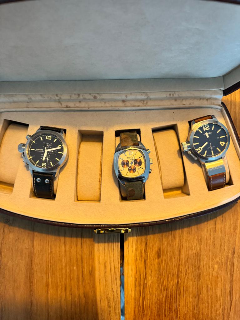 U-Boat Military Horloge B40-08 LI046M, Sieraden, Tassen en Uiterlijk, Horloges | Heren, Overige merken, Gebruikt, Staal, Polshorloge